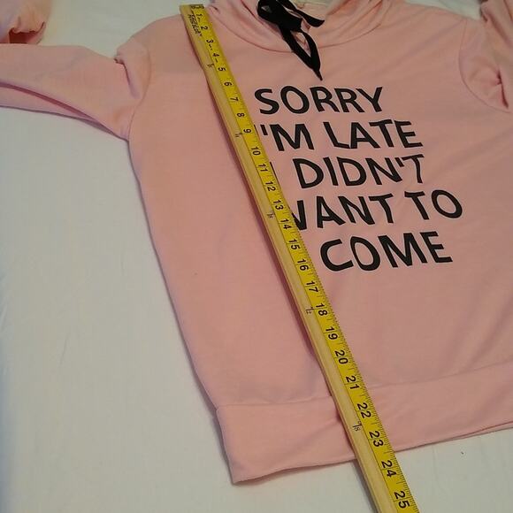 Worded women's size XL lite Orange hoodie. - Picture 5 of 5